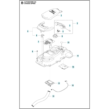 Automower® 305 - 2020 - Chassis øverste