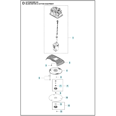 Automower® 305 - 2020 - Knivmotor og skæreudstyr