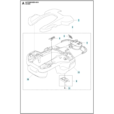 Automower® 405X - 2023 - Dæksel