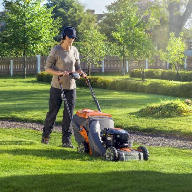 Plæneklipper m/opsamler