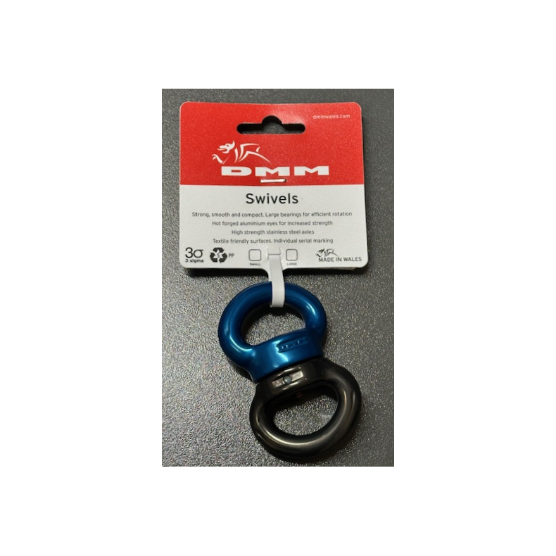 DMM Axis Swivel - Sw100 Titanium/Blue 36kN