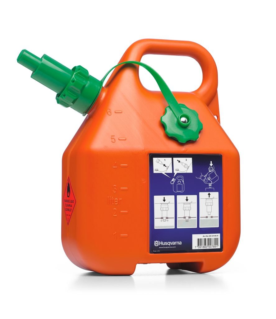 gå på indkøb Formindske Understrege Husqvarna benzindunk 6 liter, orange - Dunke - ROSENHOLM HAVE OG PARK ApS