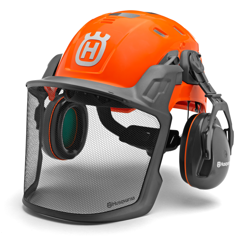  Husqvarna technical skovhjelm - Orange/High vis