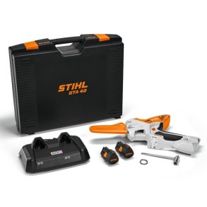 Stihl GTA 40 beskresav med 2 x AS 2 batterier og AL 5-2 oplader