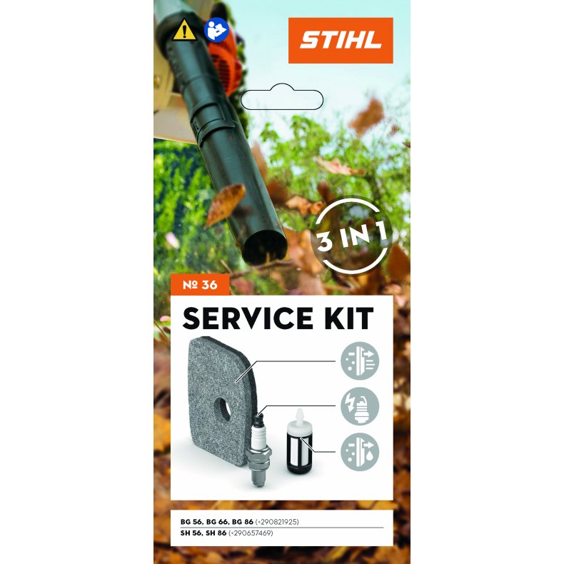 Servicekit 36 - til BG 56, BG 66, BG 86 (maskin nr. <290821925), SH 56, SH 86 (maskin nr.: <29065746