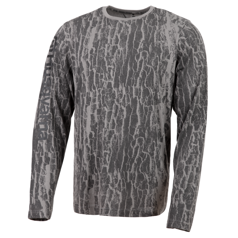 Xplorer T-shirt lang rmet unisex, bark camo